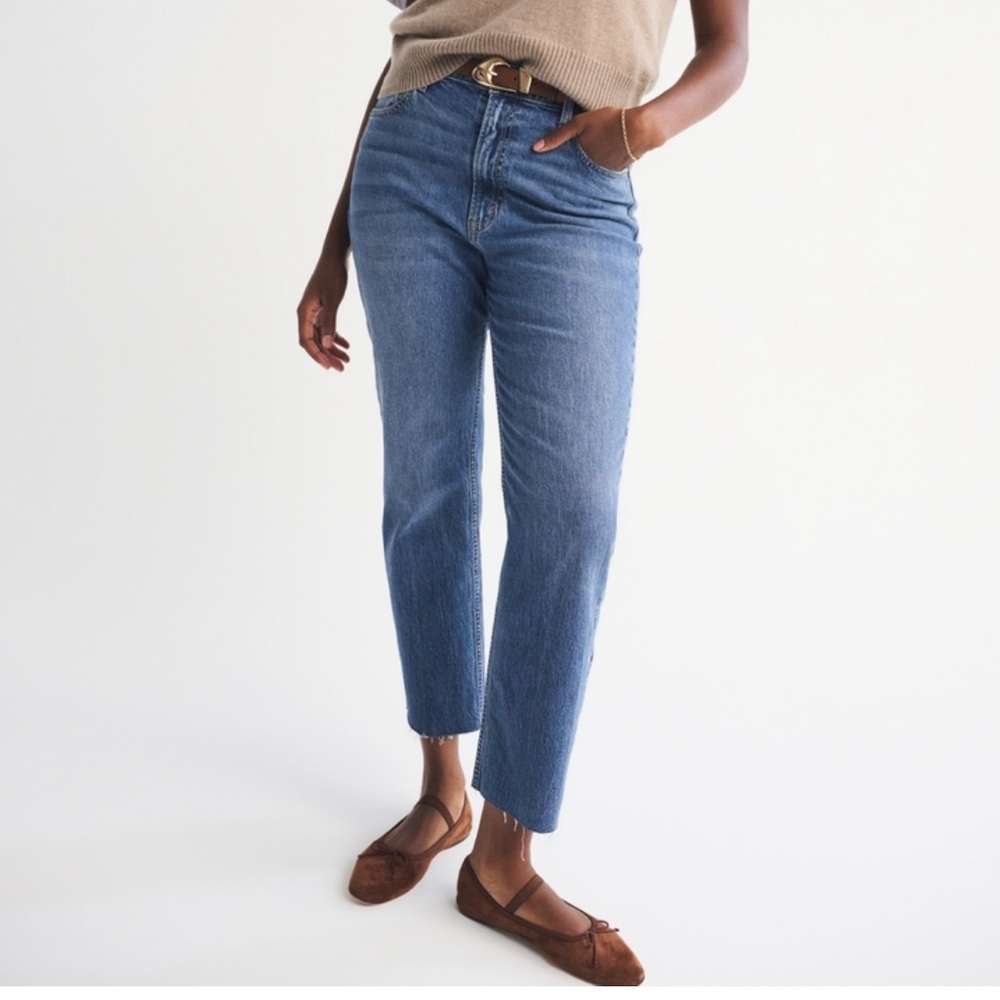 Abercrombie jeans the ankle straight ultra high rise size 8 29